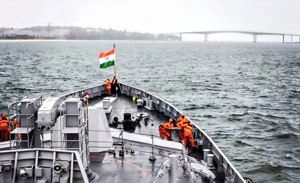 Indian naval vessels have reached Singapore