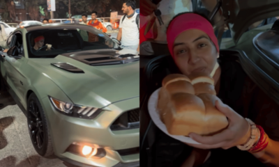 vada pao girl in ford mustang