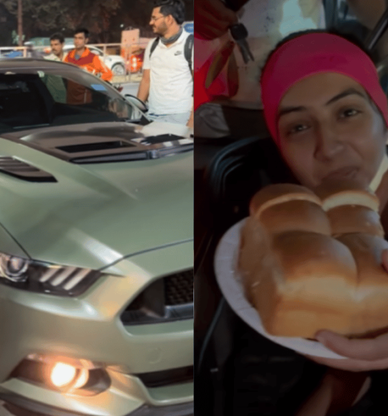 vada pao girl in ford mustang