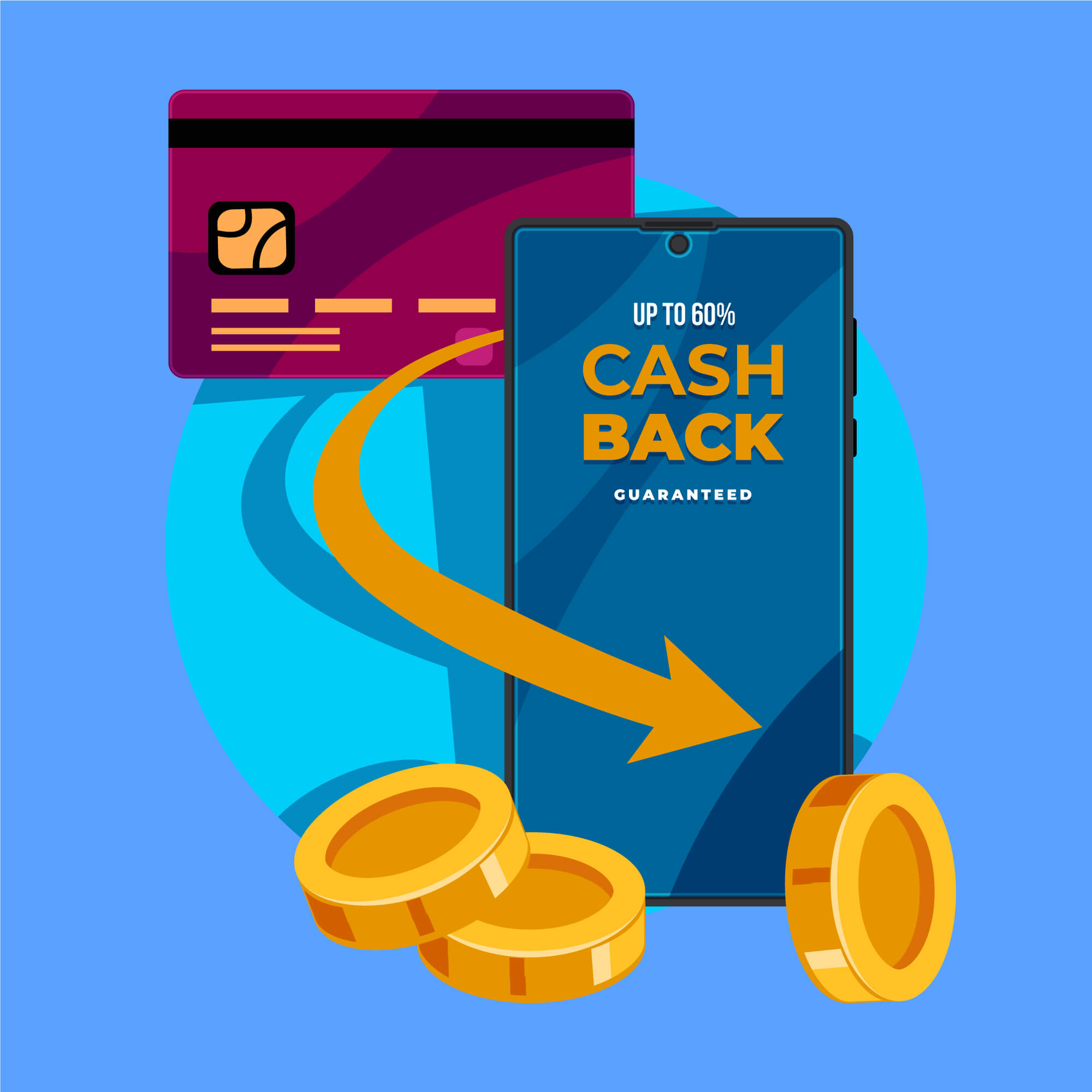 Best cashback credit cards 2025 banner illustration